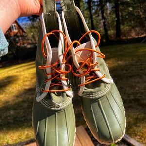 L.L. Bean Women's 6" Boot - Green & White